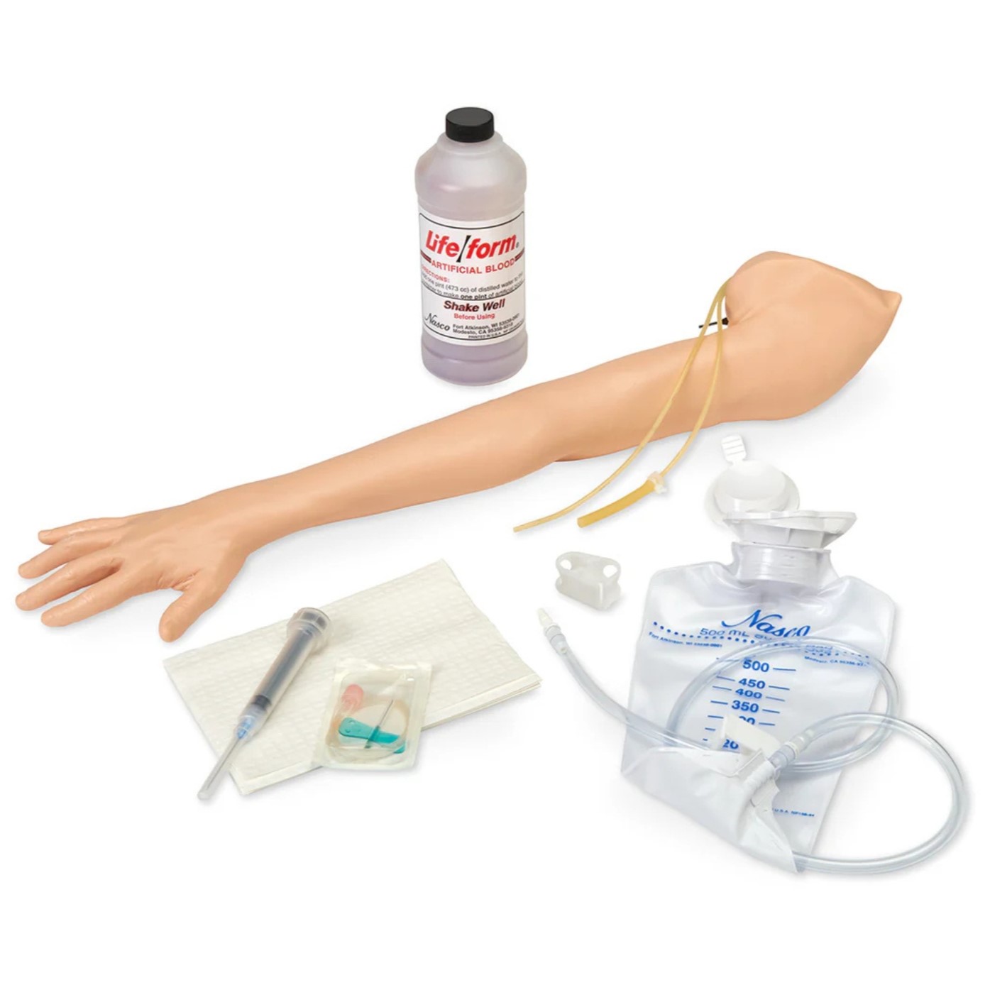 Pediatric IV and injection arm
